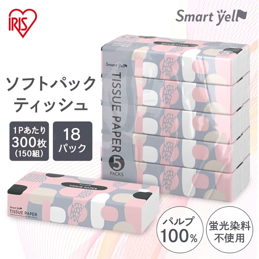 18個セットアイリスプラザ ティッシュペーパー 300枚×90袋 スマートエール Amazon.co.jp: アイリスプラザ(IRIS PLAZA) 【18個セット